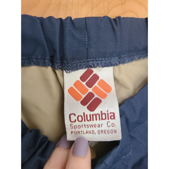 Vtg 80s Columbia Retro Sport Gorpcore Rain Pants Gore-Tex Nylon Waterproof - Picture 3 of 9